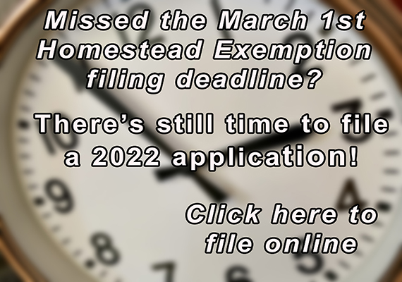 Late file 2022 homestead exemption